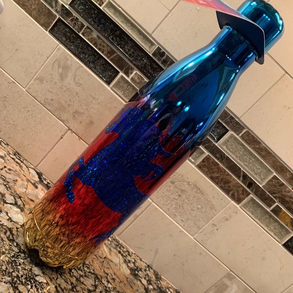 NWT Wellness Stainless Steel Glitter Unicorn